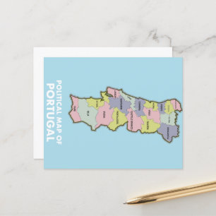 Carte politique du Portugal