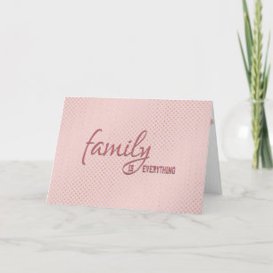 Carte Polka Blush rose pour belle-sœur