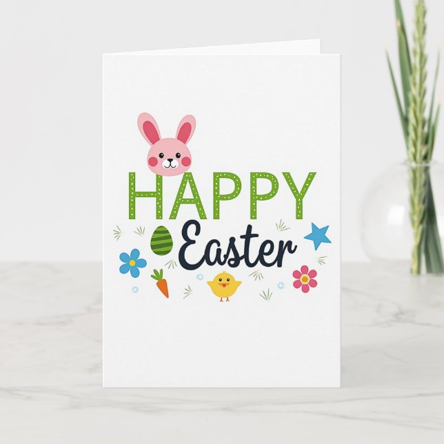 Carte Polka Dot Happy Easter Card (Devant)