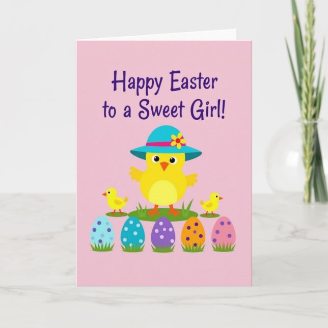 Carte Polka Dot Springtime Scene Card (Devant)
