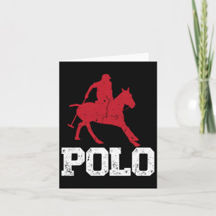 Carte Polo Joueurs Horseback équitation Cheval Equestre