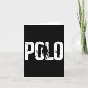 Carte Polo Joueurs Horseback équitation Cheval Equestre 
