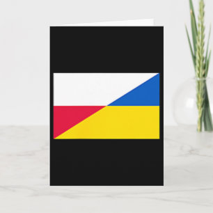 Carte Pologne Ukraine Drapeau Soutien Amitié Voisin 1