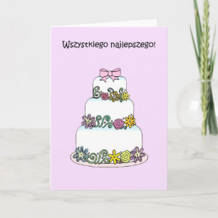 Carte Polonais Joyeux Anniversaire Wszystkiego Najlepsze