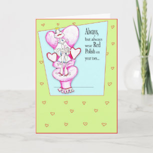 Carte Polonais rouge pour votre "semelle" ! Anniversaire