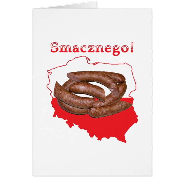 Carte polonaise de Kielbasa Smacznego (Devant)