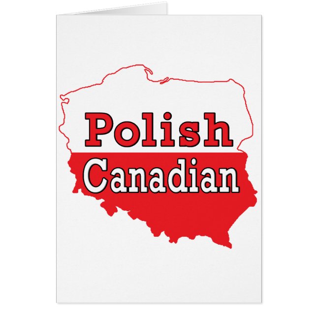 Carte polonaise de polonais de Canadien (Devant)