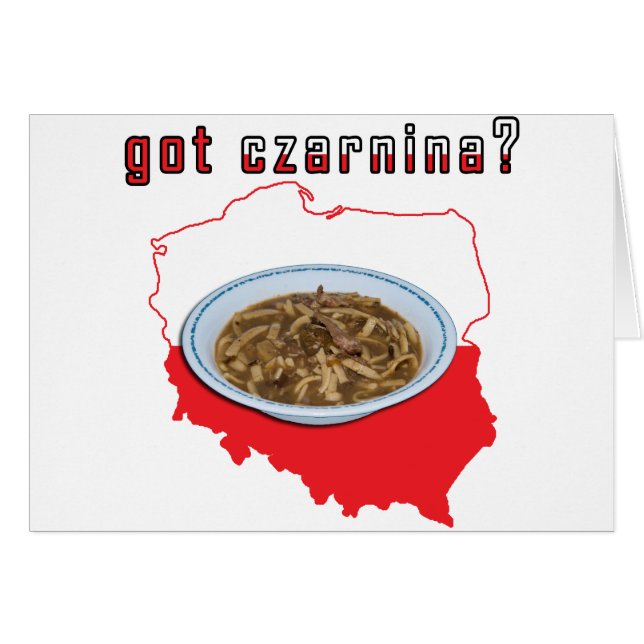 Carte Polonaise Tcharnina (Devant horizontal)