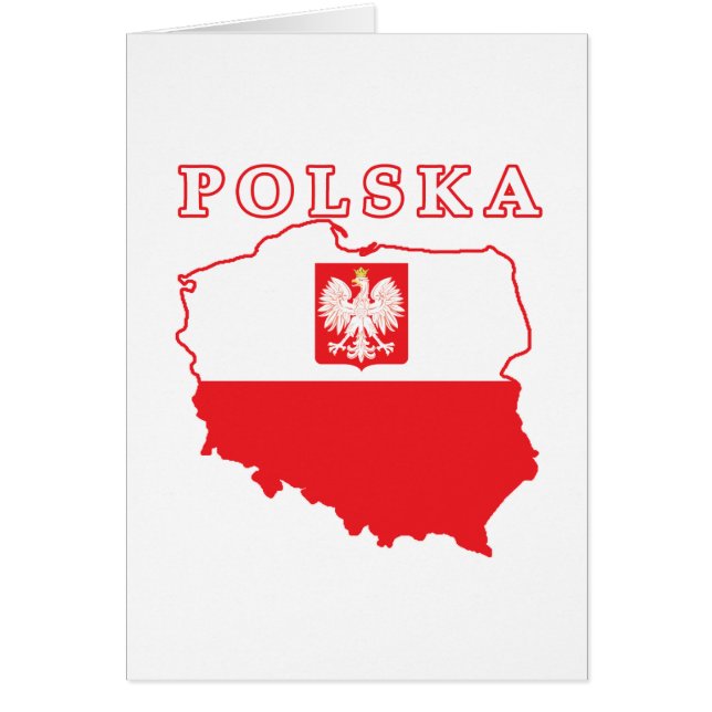 Carte Polska avec aigle (Devant)