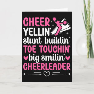 Carte Pom-Pom Girl Cheerleading Cheer 