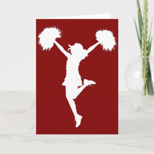 Carte Pom-pom girl Cheerleading l'art d'ensemble par Al