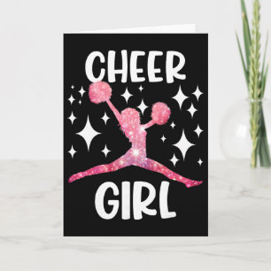 Carte Pom-Pom Girl Drôle Cheerleader Cheerleading Applau
