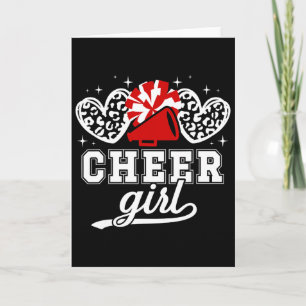 Carte Pom-Pom Girl Menant les Cheerleaders aux Cheerlead