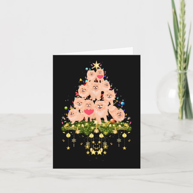 Carte Pomer de Noël Pomeranien (Devant)