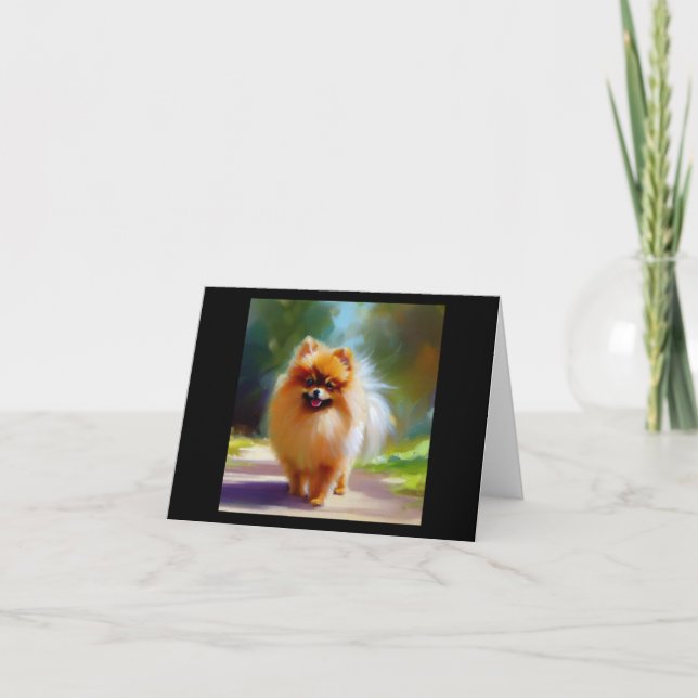 Carte Pomeranian Dog (Devant)