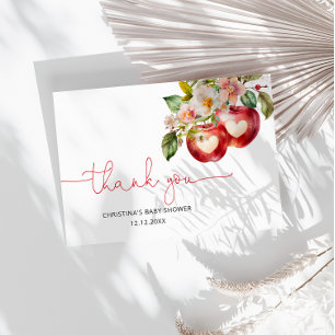 Carte Pomme De Notre Baby shower Oeil Merci