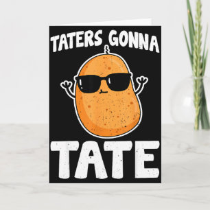Carte Pommes de terre vont tate - drôle de pomme de terr