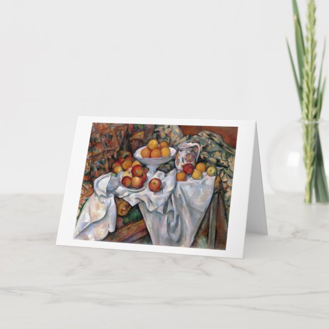 Carte Pommes et oranges, Paul Cezanne, 1895-1900 (Devant)