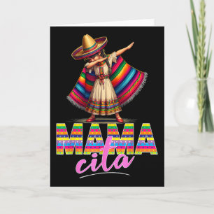 Carte Poncho Mexicain Dabbing Sombrero Cinco De Mayo Mam