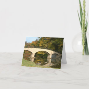 Carte Pont arc-en-ciel en automne au Grove City College