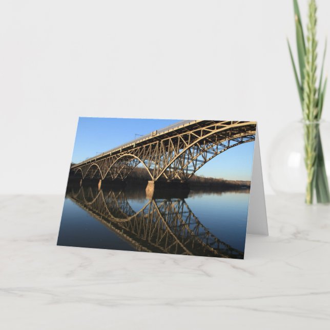 Carte Pont au-dessus de rivière de Schuylkill (Devant)
