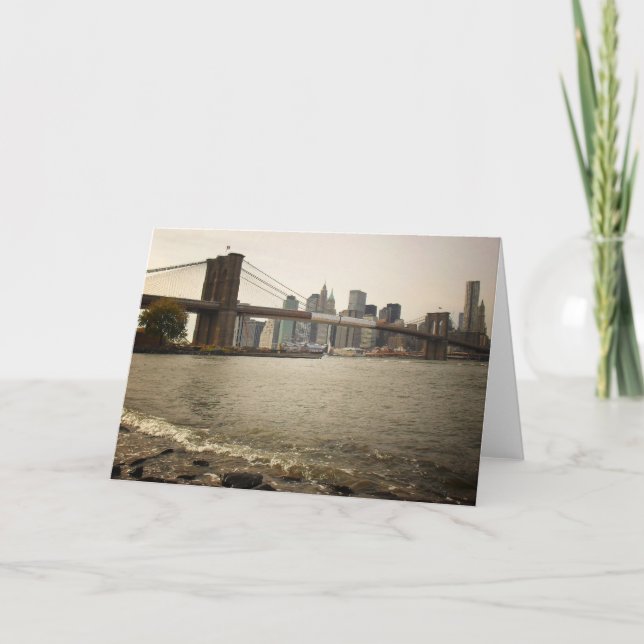 Carte Pont de Brooklyn, View from Brooklyn (Devant)