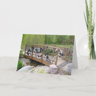 Carte Pont de grenouilles dans le jardin botanique Photo