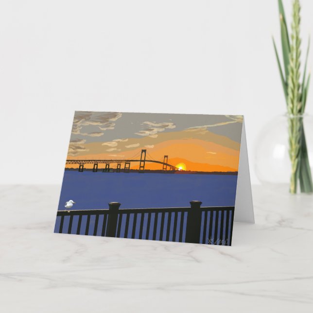 Carte Pont de Pell au coucher du soleil (Devant)