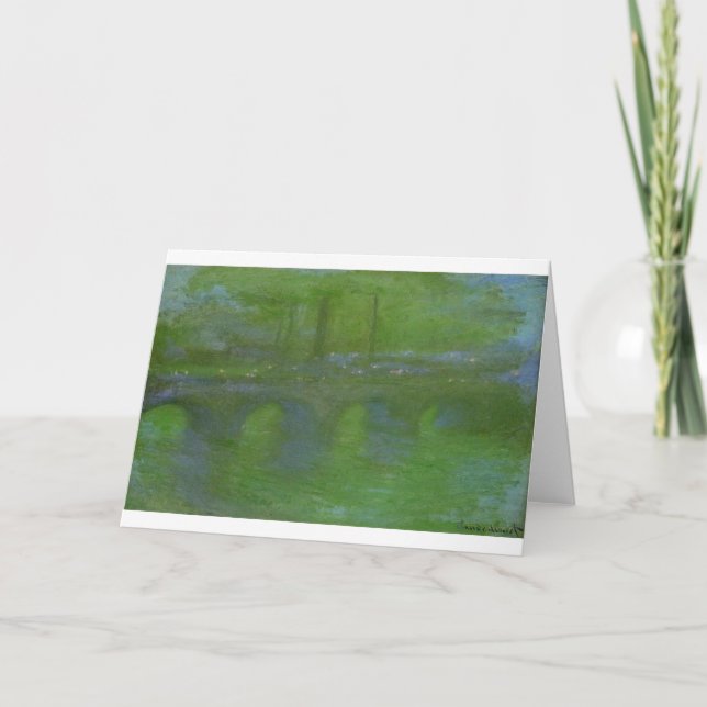 Carte Pont de Waterloo, aube par Claude Monet (Devant)