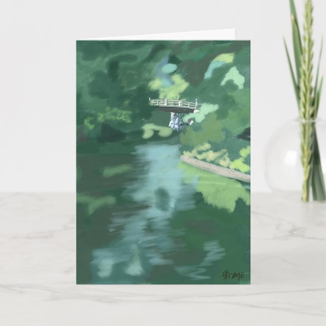 Carte Pont du jardin Ritsurin (Devant)