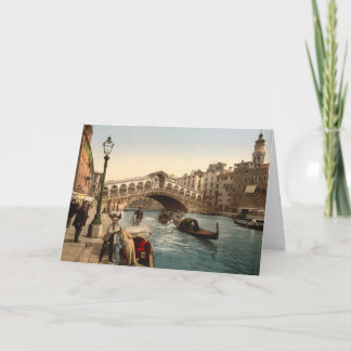 Carte Pont du Rialto II, Venise, Italie