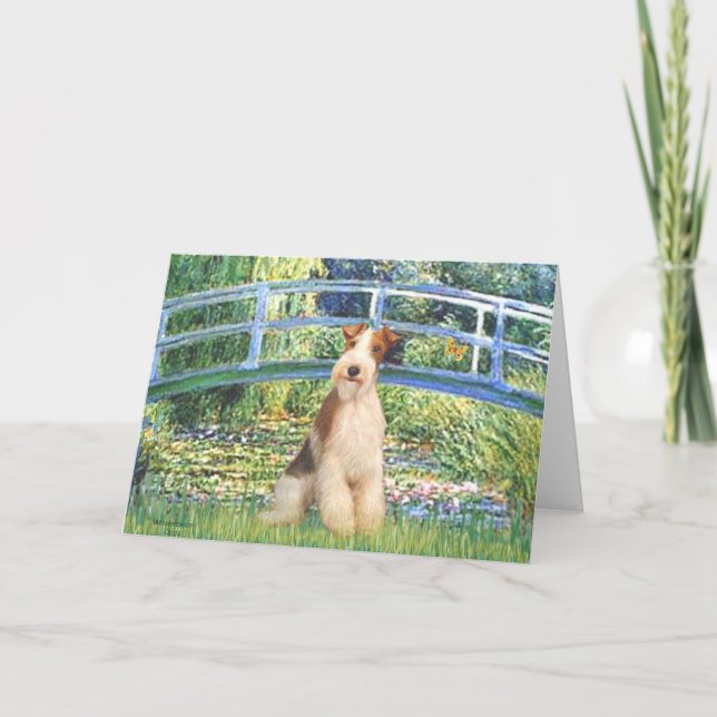 Carte Pont Lily Pond - Fil Fox Terrier 3 (Devant)