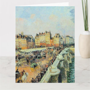 Carte Pont Neuf, Après-midi, Sunlight Camille Pissarro