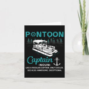 Carte Ponton Capitaine Définition Funny Pontoon Bateau B