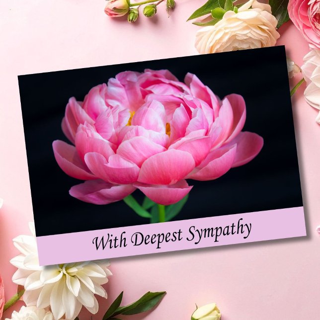 Carte Pony Rose Avec Sympathie La Plus Profonde (Créateur téléchargé)