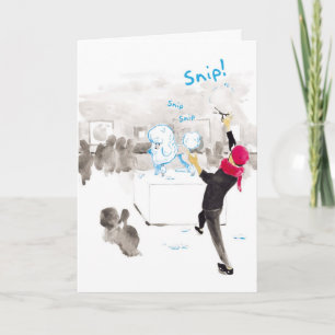 Carte Poodle Gallery Coupe de cheveux - Anniversaire amu