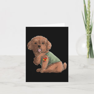 Carte Poodle I Love Maman Tattoo Chien Chemise Drôle Mèr