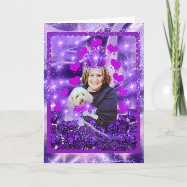 Carte Poodle Maman Joyeuse Fête des Mères (Devant)