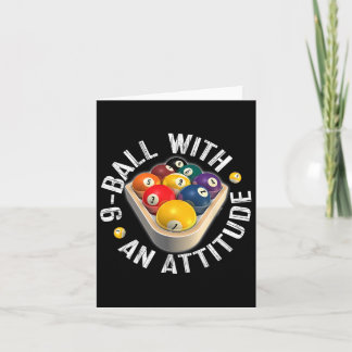 Carte Pool 9 Bal Avec Chemise D'Attitude