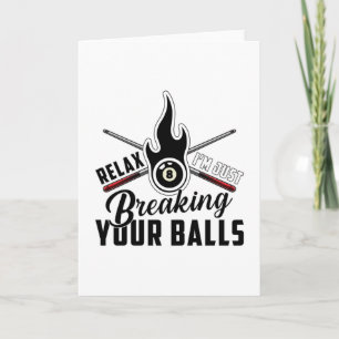 Carte Pool Billard Snooker 8 Ball Billard Drôle Cadeau