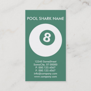 carte POOL SHARK personnalisée