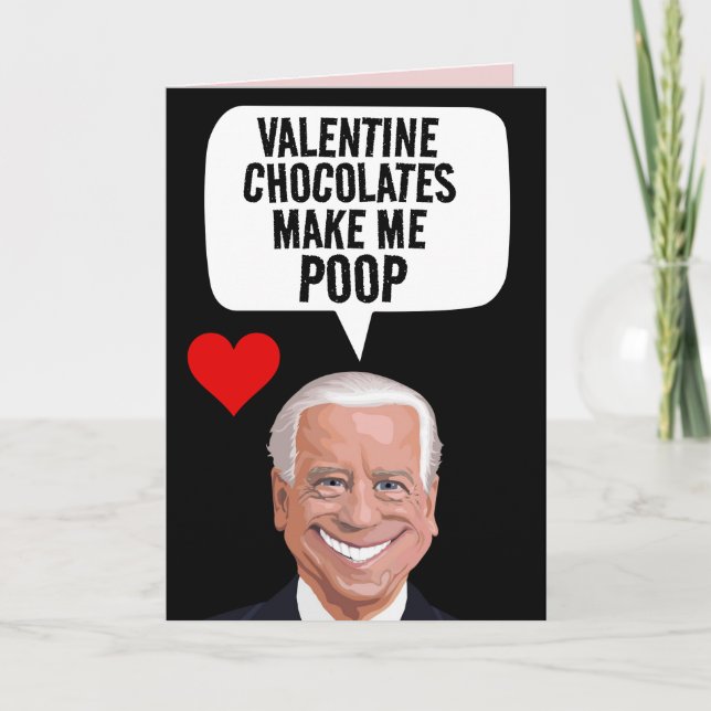 CARTE POOP DAY JOE BIDEN VALENTINE (Devant)