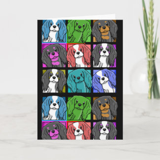 Carte Pop Art Cavalier King Charles Spaniel