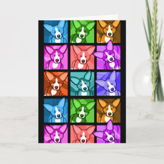 Carte Pop Art Corgi