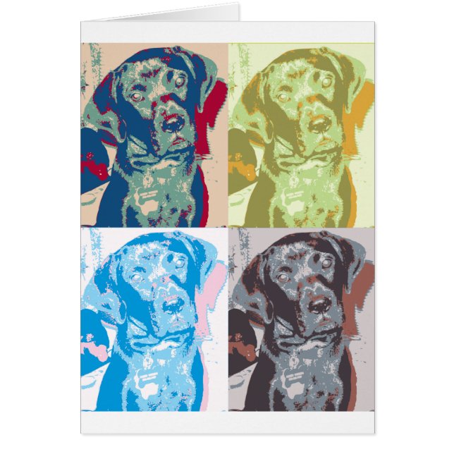 Carte Pop Art Dog (Devant)