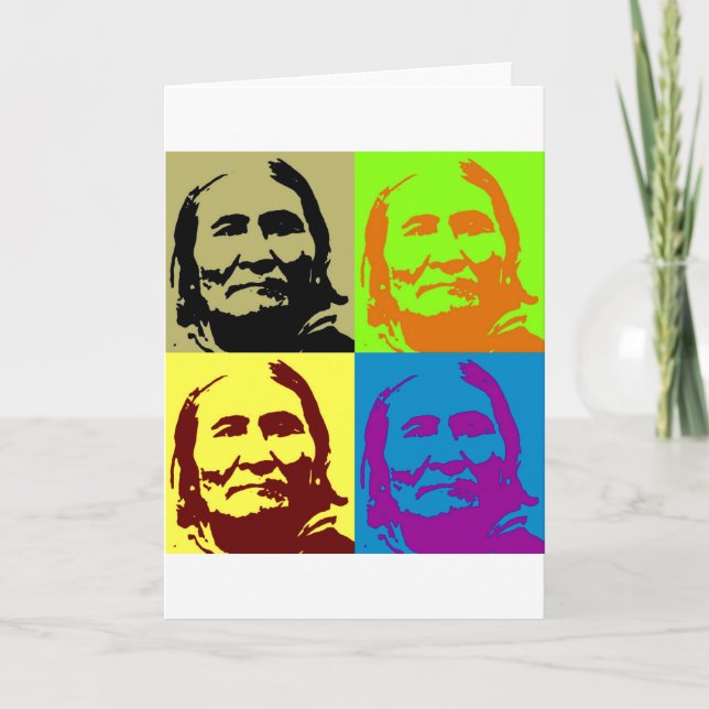 Carte Pop Art Freedom Fighter Geronimo (Devant)