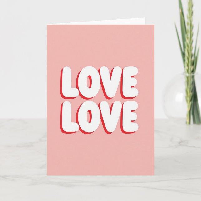 Carte Pop Art « Sweet Love » (Devant)