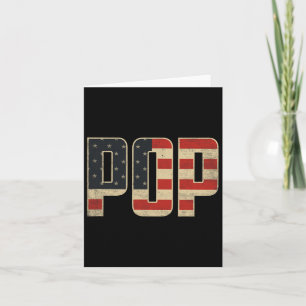 Carte Pop Bold Drapeau Américain Patriotique Pop Fête de