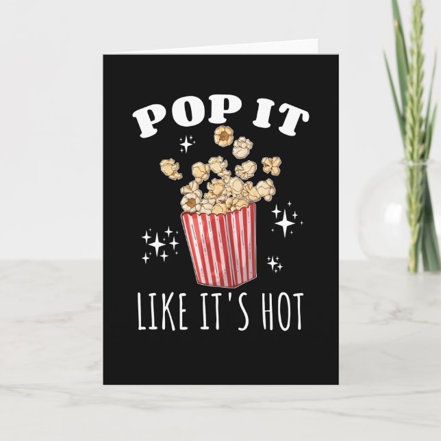 Carte Pop it like it's Hot Popcorn (Devant)