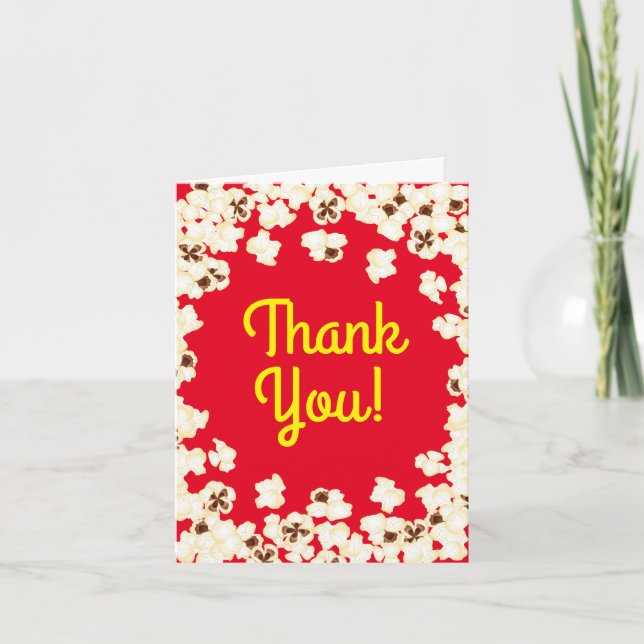 Carte Popcorn Anniversaire de la fête du cinéma (Devant)